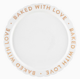 Ceramic Gold Foil Cake Plate