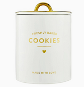 Ceramic Gold Foil Cookie Jar