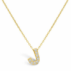 STIA Jewelry Letter Of Mine, Let It Shine Initial Necklace - J