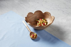 Mud Pie Scallop Bowl & Spoon Set in the color brown.