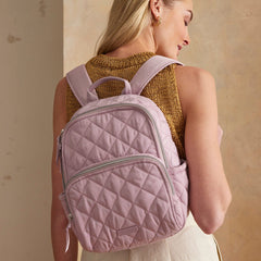 Vera Bradley Small Backpack : Hydrangea Pink - Image 4