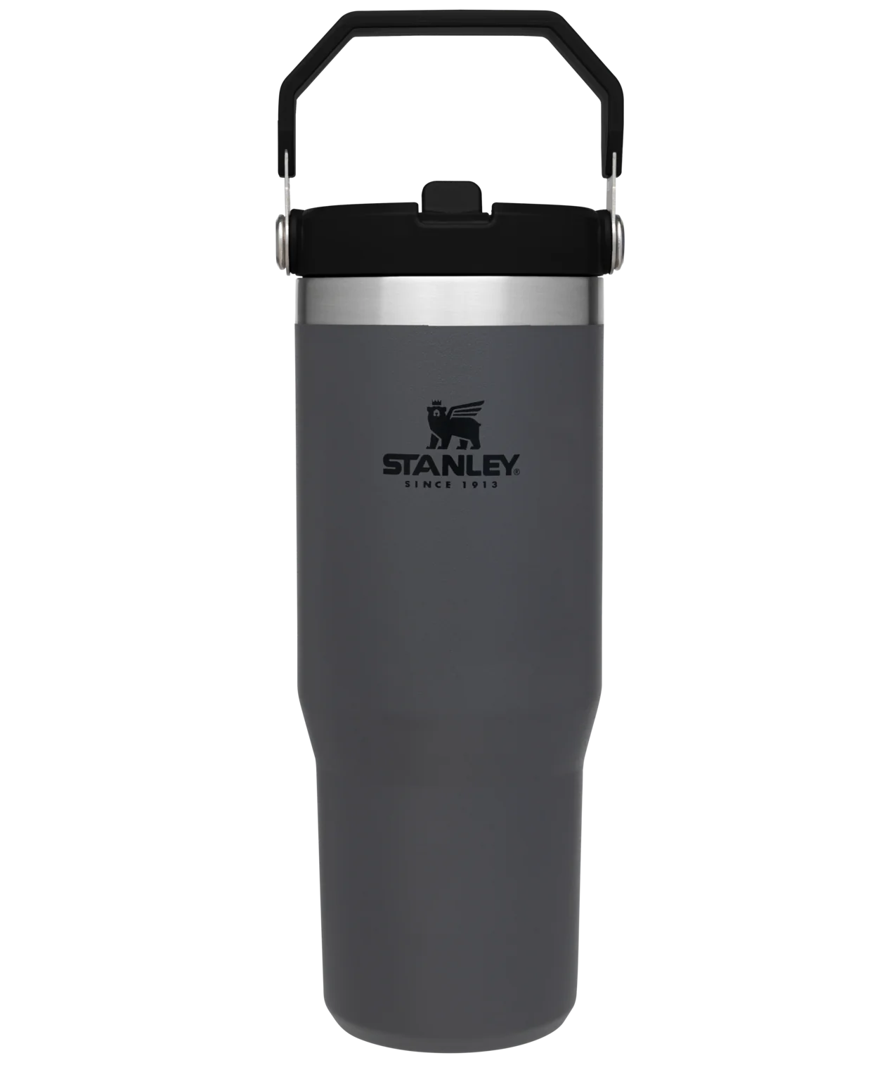 Stanley The Quencher Insulated 30 Oz Travel Tumbler Cup Gray & Tan