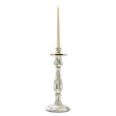 Sterling Check Enamel Candlestick Large