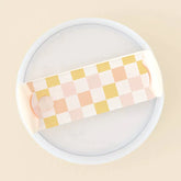 The Darling Effect Tumbler Lid Tag (Check Peach)