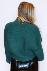 Daisy Mercantile Turtleneck Batwing Ribbed Sweater
