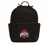A small black backpack from Vera Bradley with the Ohio State University logo on the front.