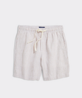 Vineyard Vines 7" Pull-On Linen Short | Cappuccino
