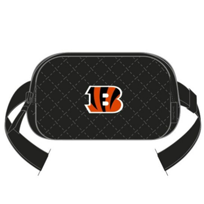 Vera Bradley Cincinnati Bengals NFL Black Mini Belt Bag.