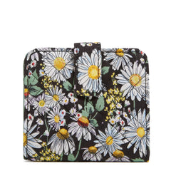 RFID Finley Small Wallet - Daisies White