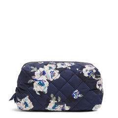 Vera Bradley Large Cosmetic in Blooms and Branches Navy.
