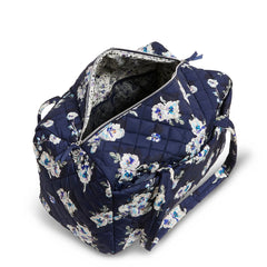 Vera Bradley Large Travel Duffel in Blooms and Branches Navy.