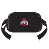 Vera Bradley Mini Belt Bag in Solid Black, with an Ohio State University logo.