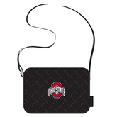 Vera Bradley NCAA Small Stadium Crossbody in solid black, with an Ohio State University logo.