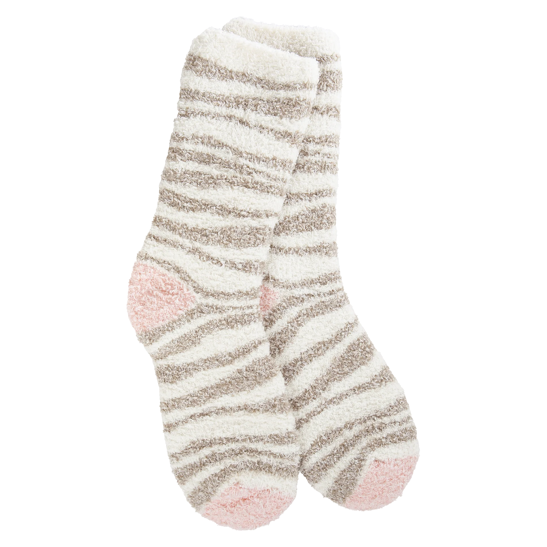 Soft & Cozy Neutral Zebra Socks