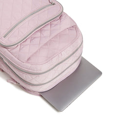 Vera Bradley XL Campus Backpack : Hydrangea Pink - Image 5
