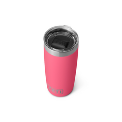 YETI Rambler 10 Oz Tumbler With Magliser Lid in color Tropical Pink.