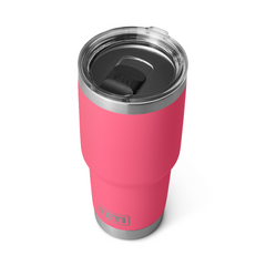 YETI Rambler 30 oz Tumbler With Magslider Lid in color Tropical Pink.