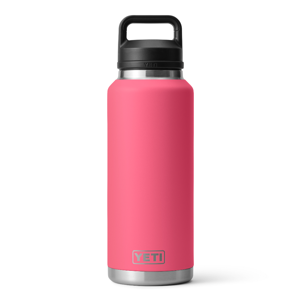 YETI Rambler 46 oz Bottle With Chug Cap in color Tropical Pink.