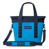 YETI Hopper M15 Tote Soft Cooler in Big Wave Blue.