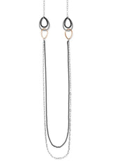 Neptune's Rings Night Long Necklace Front View