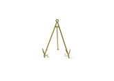 Large Flare Plate Stand Gold