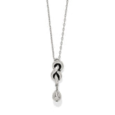 Interlok Single Knot Drop Necklace