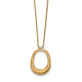 Meridian Geo Open Ring Pendant Necklace