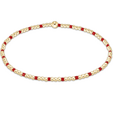 Gameday Hope Sincerity Pattern 2mm Bead Bracelet