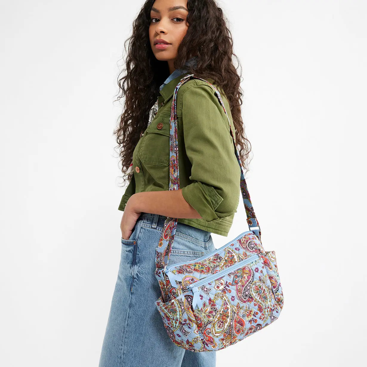 On the Go Crossbody In Provence Paisley – Occasionally Yours