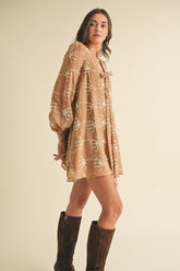 Phoebe Embroidered Mini Dress