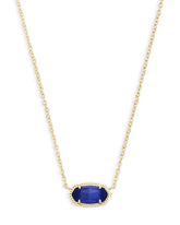 Elisa Gold Cobalt Cat'S Eye Necklace