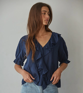 Billie Woven Short Sleeve Top