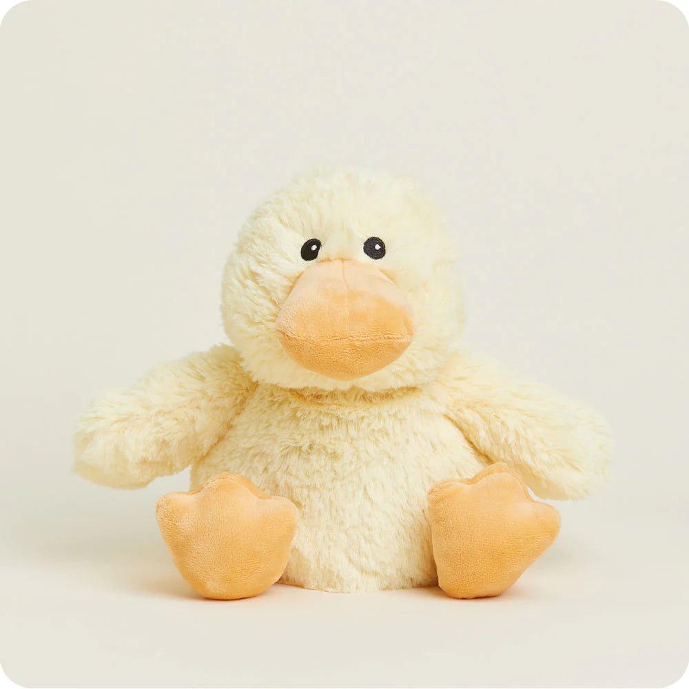 A yellow duck from Warmies®.