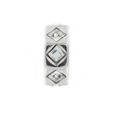 Diamondesque Silver Spacer Front View