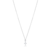 16" Necklace Sterling - Signature Cross Small Sterling