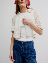 Mannie Lace Button Down
