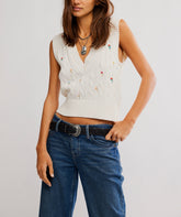 Plumeria Floral Vest