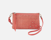 Darcy Crossbody - Wild Rose Woven Straw