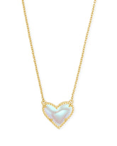 Ari Heart Gold Dichroic Short Necklace