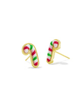 Candy Cane Stud Earrings