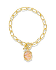 Daphne Link And Chain Bracelet - Light Pink Iridescent Abalone - Kendra Scott
