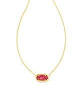 Elisa Pendant Necklace Gold Berry Kyocera Opal