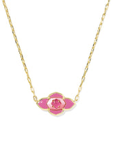 Abbie Medallion Short Pendant Necklace
