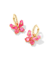 Bianca Butterfly Huggie Earrings