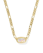 Elisa Figaro Chain Short Pendant Necklace