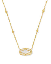 Elisa Lattice Frame Short Pendant Necklace