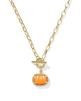 Pumpkin Link And Chain Necklace