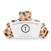 TELETIES Blonde Tortoise Large Hair Clip.