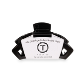A TELETIES Open Jet Black Medium Hair Clip.