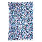 Vera Bradley Plush Throw Blanket with Pom-Poms - Cloud Vine Multi